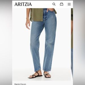 Aritzia Denim Forum The Joni High Rise Loose 26L